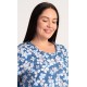 Dámské domácí šaty s krátkým rukávem Diana