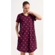 Dámské domácí šaty s krátkým rukávem Heart