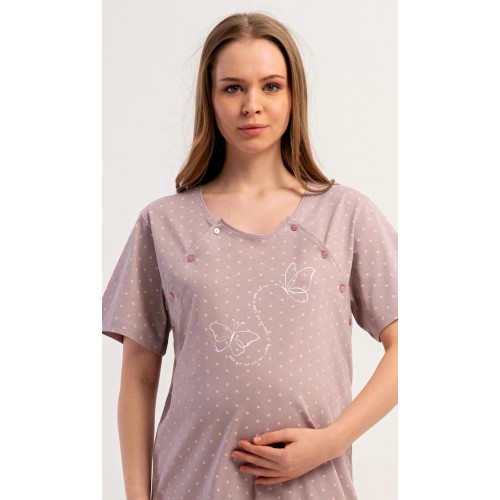 Dámská noční košile mateřská Motýli