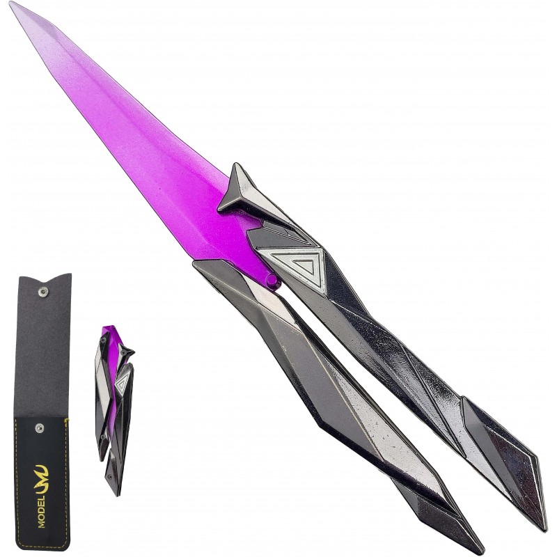 AF Kovový motýlek "SINGULARITY BUTTERFLY KNIFE" s pouzdrem - Valorant