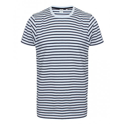 Pruhované tričko Bílo-modré SF - unisex