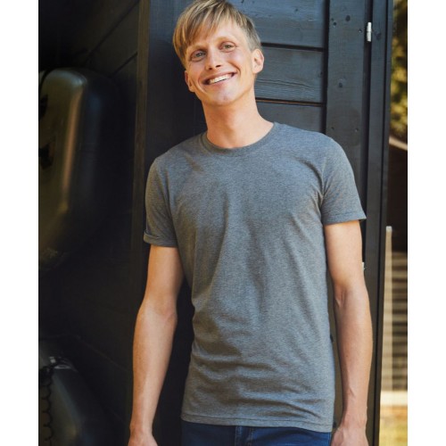 Pánské bio tričko s ohrnutými rukávy