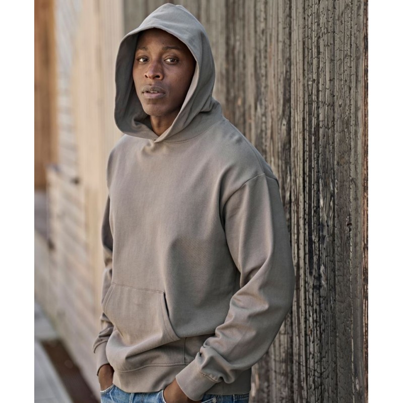 Mikina s kapucí z těžké bavlny Unlabeled Loose