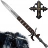 AF Celokovový meč "HOLY MOONLIGHT SWORD" s plaketou - Bloodborne