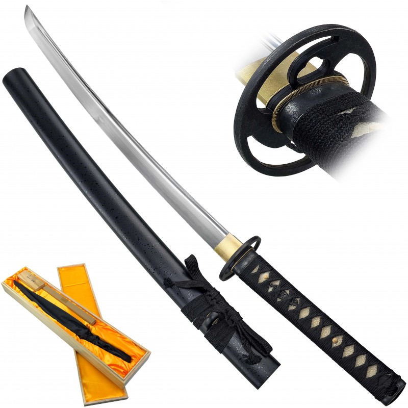 AF Ostré wakizashi "SAITO DOSAN" s výbavou