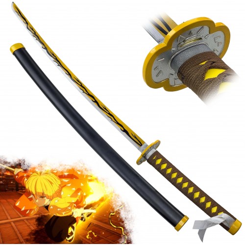 AF Ocelová nichirin katana "ZENITSU AGATSUMA" - Demon Slayer
