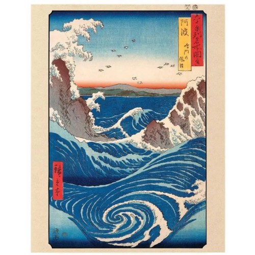 Plakát Hiroshige - Naruto Whirlpool