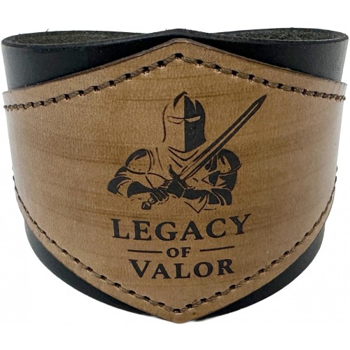 Kožený náramek s prošitím Legacy of Valor