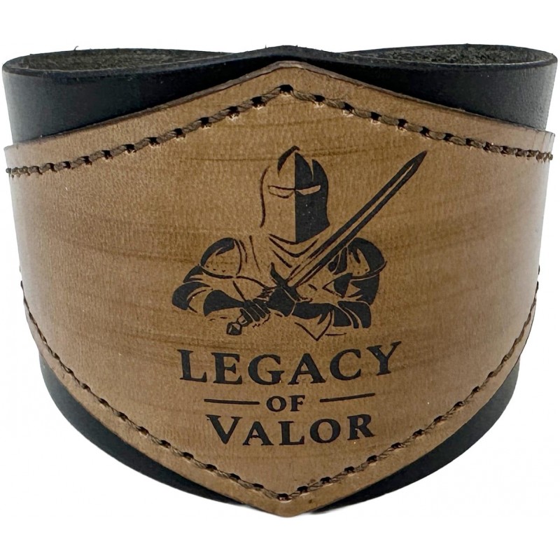 Kožený náramek s prošitím Legacy of Valor