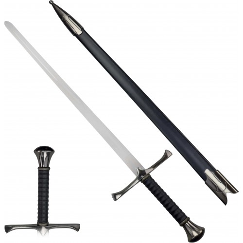 AF Ocelový středověký meč "KING'S JUSTICE" s pochvou