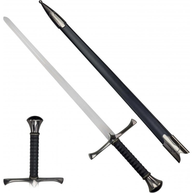 AF Ocelový středověký meč "KING'S JUSTICE" s pochvou