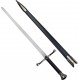 AF Ocelový středověký meč "KING'S JUSTICE" s pochvou