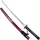 Ostrá katana "KURO NAMI RYUJIN HOMURA" se stojánkem