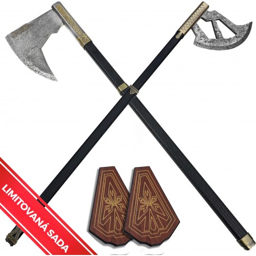 AF Limitovaná sada 2 seker "GIMLI BUNDLE" + 2 plakety - Pán Prstenů