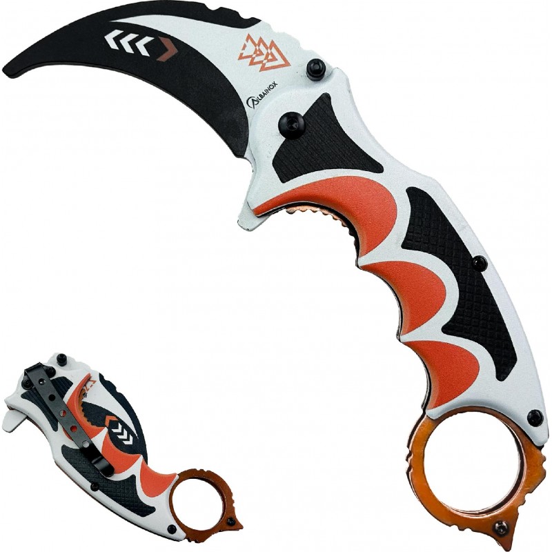Albainox Tréninkový karambit "ASIIMOV" s klipem na opasek