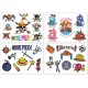 Sada vinylových samolepek One Piece (33 ks)