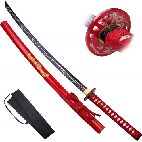 CHZ Ostrá katana "RED SUSANOO" s fialovou čepelí