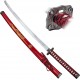 CHZ Ocelová katana "RED DRAGON"
