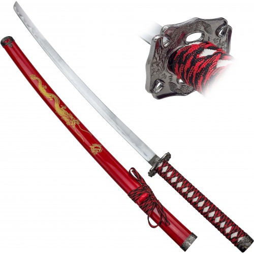 CHZ Ocelová katana "RED DRAGON"