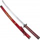 CHZ Ocelová katana "RED DRAGON"