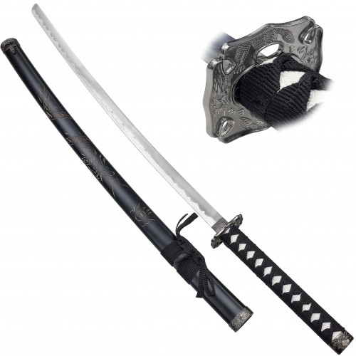 CHZ Ocelová katana "BLACK SHINOBI"