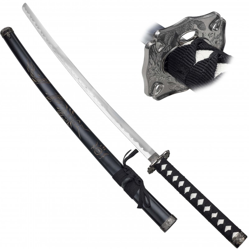 CHZ Ocelová katana "BLACK SHINOBI"