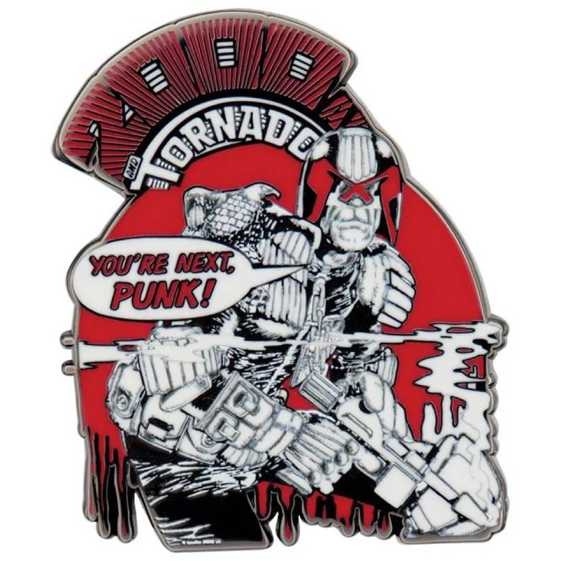 Sběratelský odznak Soudce Dredd - You’re Next Punk!