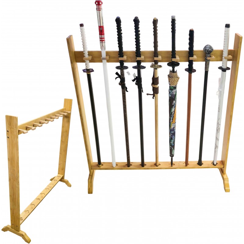 CHZ Vertikální stojan "ZEN BAMBOO" pro 9 mečů