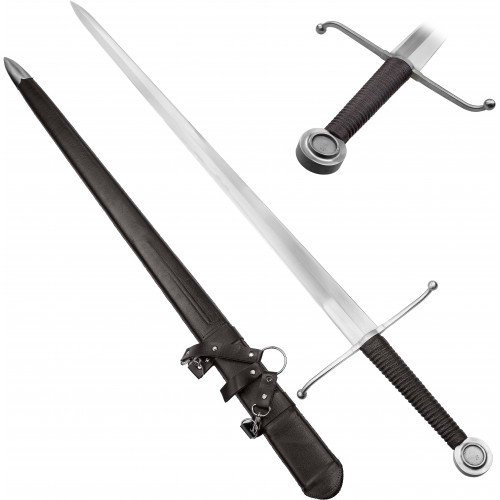 CHZ Ostrý středověký meč "LIECHTENAUER BLADE" s dřevěnou pochvou