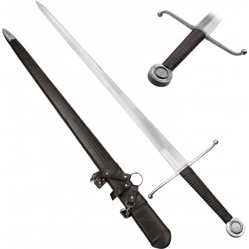 CHZ Ostrý středověký meč "LIECHTENAUER BLADE" s dřevěnou pochvou