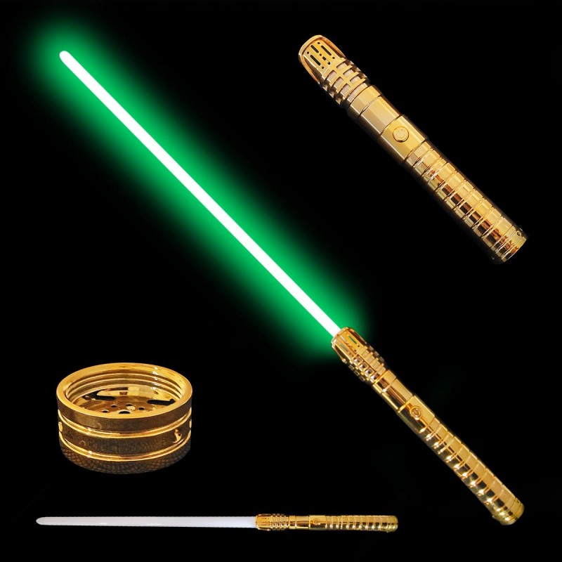 CHSV Světelný meč "BORN WITH THE FORCE" Plně kontaktní! Multi-color!!! Gold