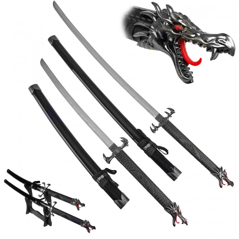 AF Sada samurajských mečů "DRAGON SLAYER" + stojánek!