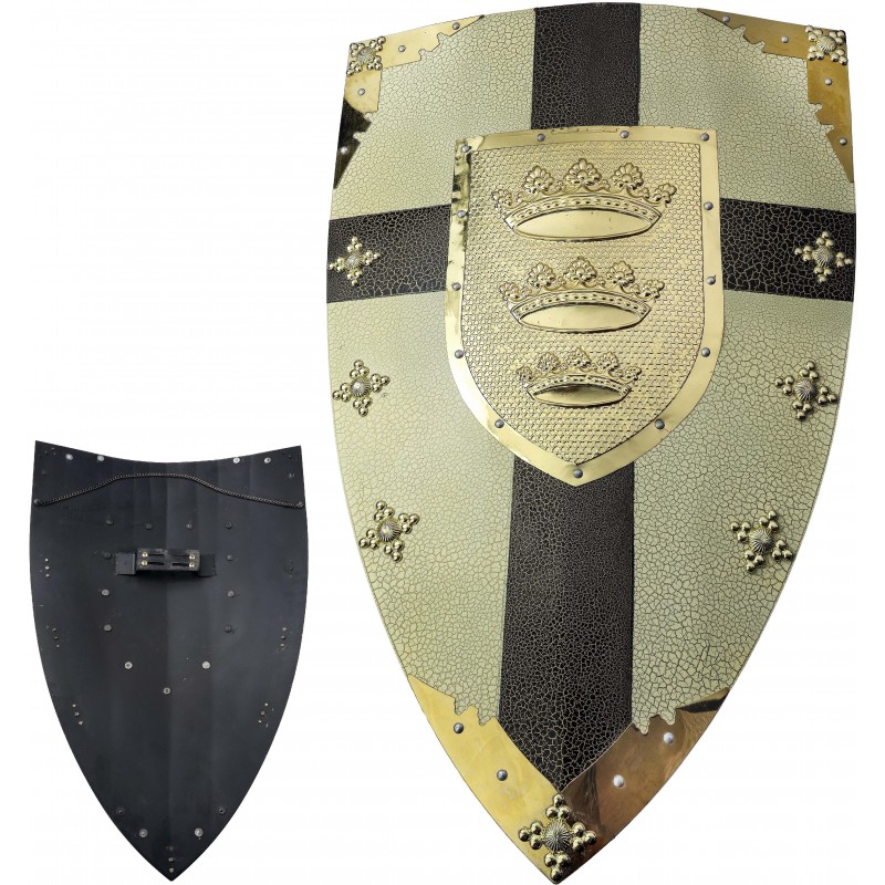 Chladné Zbraně Královský štít "THE CRUSADER" se závěsem!