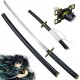 CHZ Nichirin katana "MUICHIRO TOKITO" s opaskovým závěsem - Demon Slayer