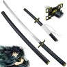 CHZ Nichirin katana "MUICHIRO TOKITO" s opaskovým závěsem - Demon Slayer