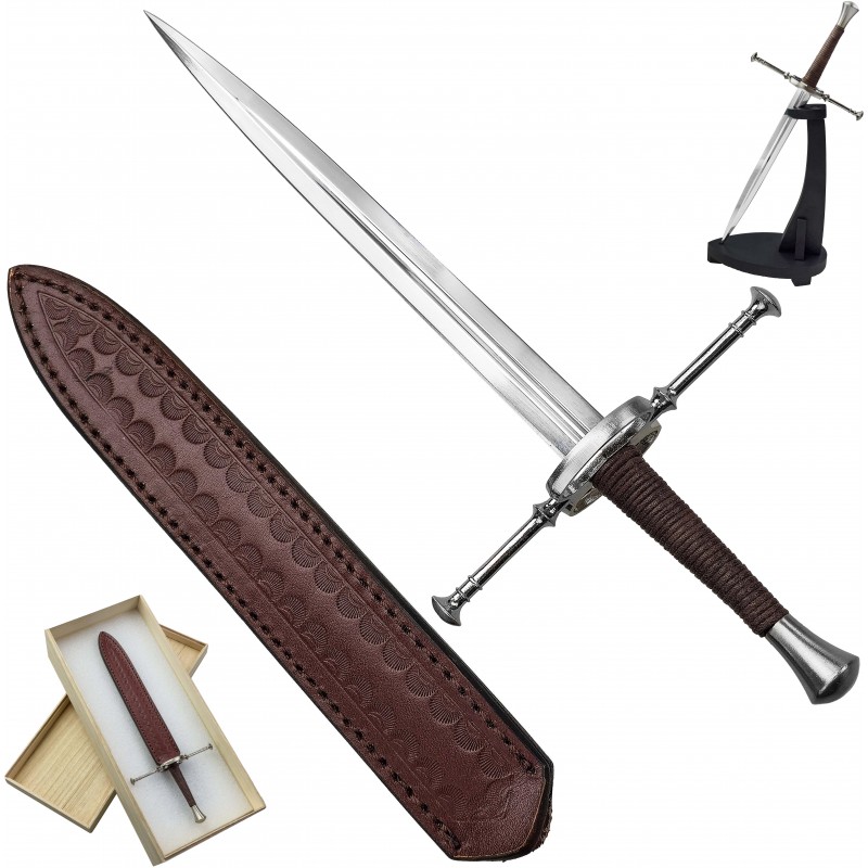 CHZ Miniatura středověkého meče "CRUSADER HONOR" se stojánkem