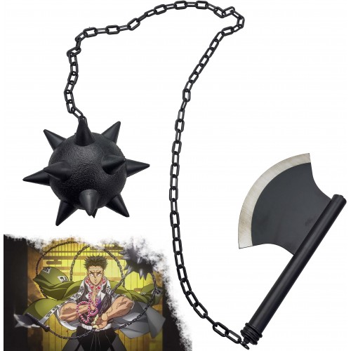 CHZ Nichirin sekera Gyomei Himejima "CHAINED FLAIL AND AXE" - Demon Slayer