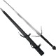 CHZ Zaklínačský střírbný meč "GRIFFIN SILVER SWORD" s pochvou - Zaklínač