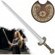 Jolly Ocelový fantasy meč "LADY EOWYN" s plaketou - Pán Prstenů