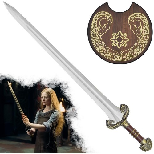 Jolly Ocelový fantasy meč "LADY EOWYN" s plaketou - Pán Prstenů