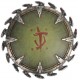 CHSV Stolní replika štítu "DOOM'S SHIELD SAW" se stojánkem - DOOM: The Dark Ages