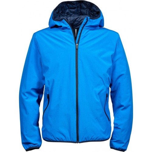 Pánská dvouvrstvá funkční bunda s kapucí Competition modrá