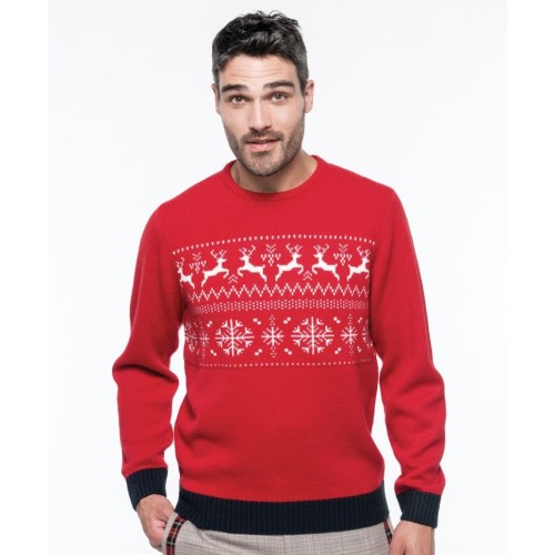 Vánoční svetr s motivem sobů