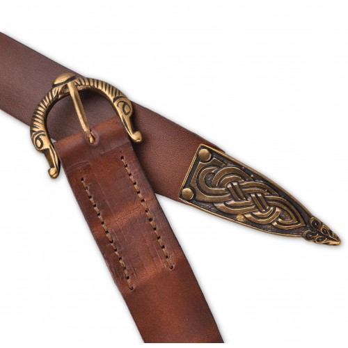 Kožený opasek - zvířecí motivy