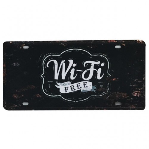 Plechová cedule Smile you're on camera 15x30