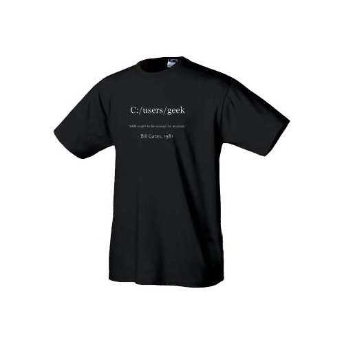 Tričko 640K ought to be enough