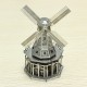 3D ocelová skládačka Větrný mlýn