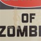 Plechová cedule Beware of zombies