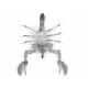 3D ocelová skládačka škorpion