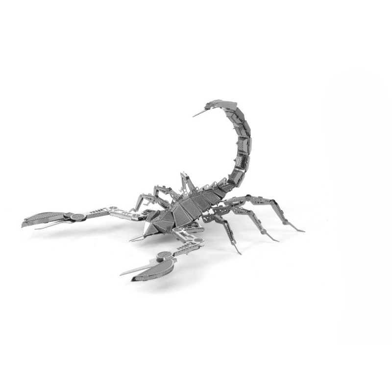 3D ocelová skládačka škorpion
